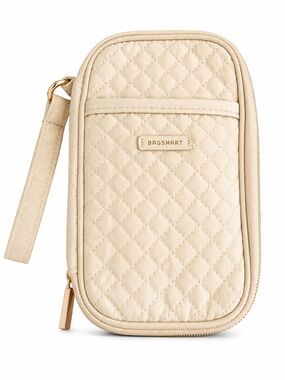 BAGSMART Quilted Cream Travel Bag